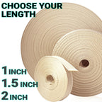 Teceum 1 Inch Webbing - Tan - 10 Yards - 1    Webbing For Climbing Outdoors Indoors Crafting Diy Nw