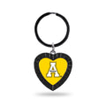 Rico Industries Ncaa Appalachian State Mountaineers Ncaa Rhinestone Heart Colored Keychain, Black, 3-Inches In Length