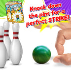 Ja-Ru Finger Bowling Game Portable Pocket Board Item 2 Balls Included. 217-1B