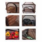 Desy & Feeci Camping Dry Net-4 Layer Outdoor Hanging Foldable Drying Rack, Camping Organizer Mesh Dryer Storage For Home Picnic
