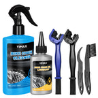 Yimax Bike Chain Cleaner Set, Bicycle Cleaning Kit Chain Lube And Cleaning Spray Biodegradable Bike Chain Lubricant With Brushes