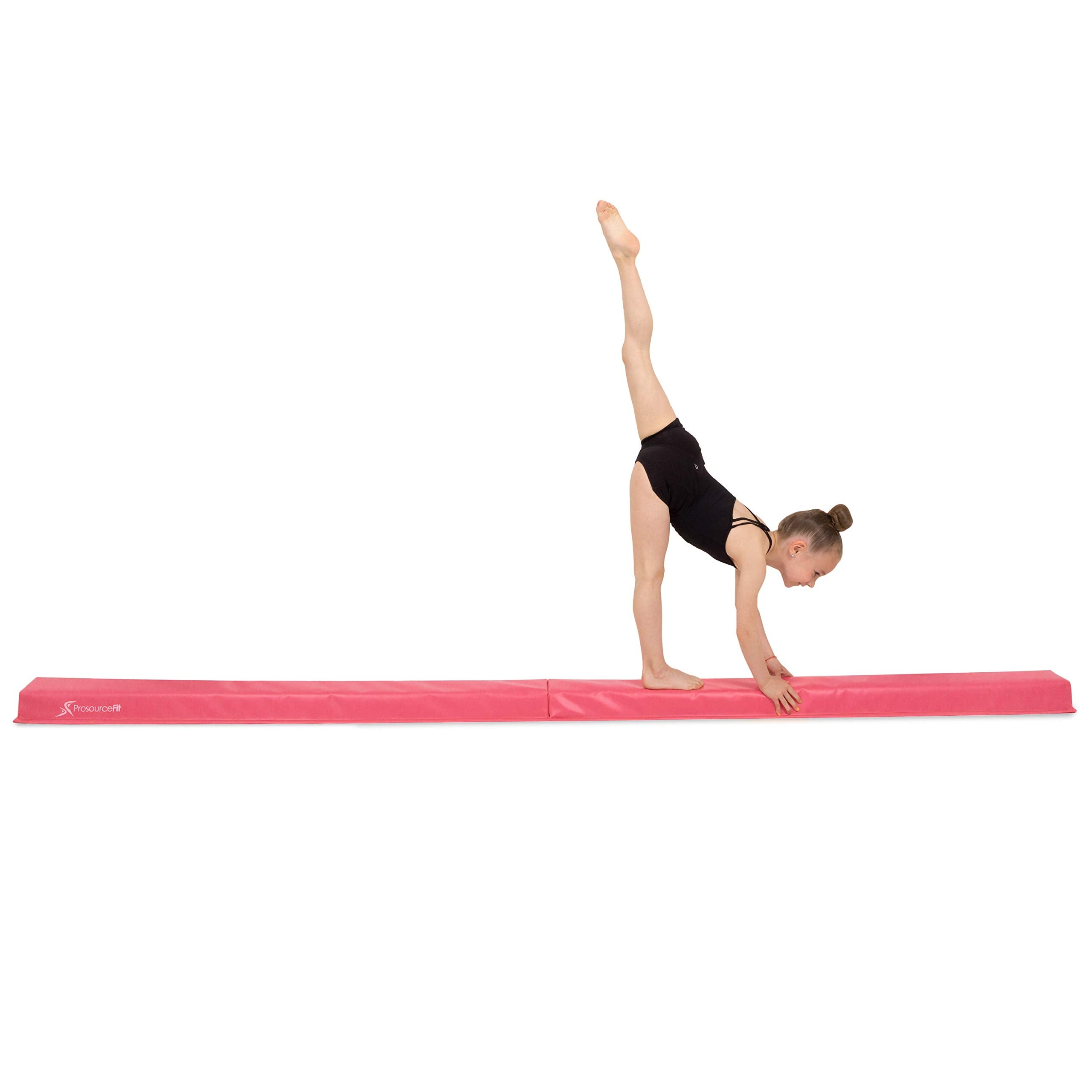 Prosourcefit Gymnastics Balance Beam For Kids, 9Ft Long Firm Folding Floor Beam With Non-Slip 4-Inch Wide Surface For Safe Gymna