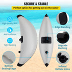 Vevor Kayak Outrigger Stabilizers, 2 Pcs, Pvc Inflatable Outrigger Float With Sidekick Arms Rod, Standing Float Stabilizer Syste