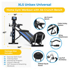 Total Gym Men And Women Universal Total Body Training Home Gym Workout Machine Equipment With Squat Stand, Leg Pull, 2 Ankle Cuf