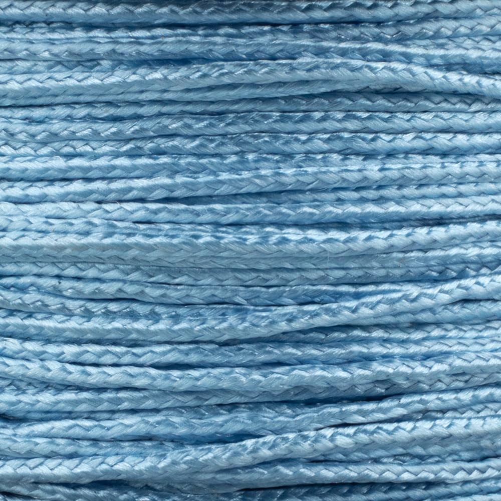 Paracord Planet Micro Paracord - Thin Braided Cord For Crafting, Fishing, And Diy Projects In 125 Ft Spools - Light Blue