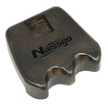 Naissgo Cue Rest Cue Stick Holder Pool Cue Holder(Wood, Deep Brown,2 Holes)