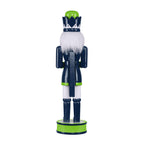 FOCO NFL Seattle Seahawks Team Logo 14 Holiday Nutcracker, Version 2, One Size