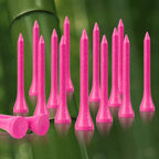 Mykuja Pink Bamboo Golf Tees 2 1/8 Inch Pack Of 100Pink Golf Teeswomen Pink Golf Bamboo Tees(54Mm Pink)