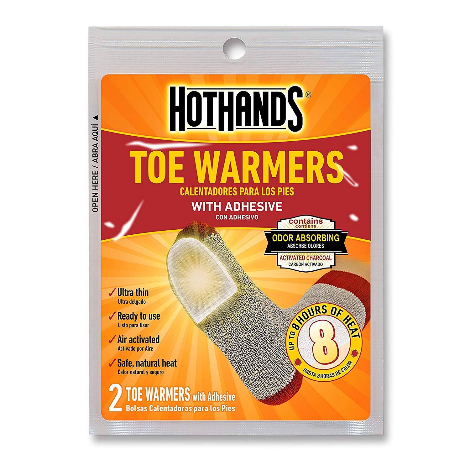 Hothands Toe Warmer Value Pack - 7 Pairs Of Toe Warmers -