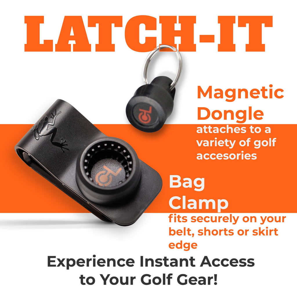 Frogger Golf Magnetic Belt Latch-It Accessory Attachment System - Secure & Quick Golf Gear Access, Hands-Free Equipment Manageme