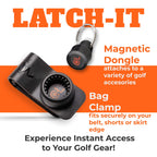 Frogger Golf Magnetic Belt Latch-It Accessory Attachment System - Secure & Quick Golf Gear Access, Hands-Free Equipment Manageme