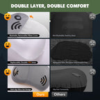 Hikenture Camping Pillow Inflatable, Washable Backpacking Pillow For Sleeping, Ultralight Blow Up Pillows With Removable Cover,