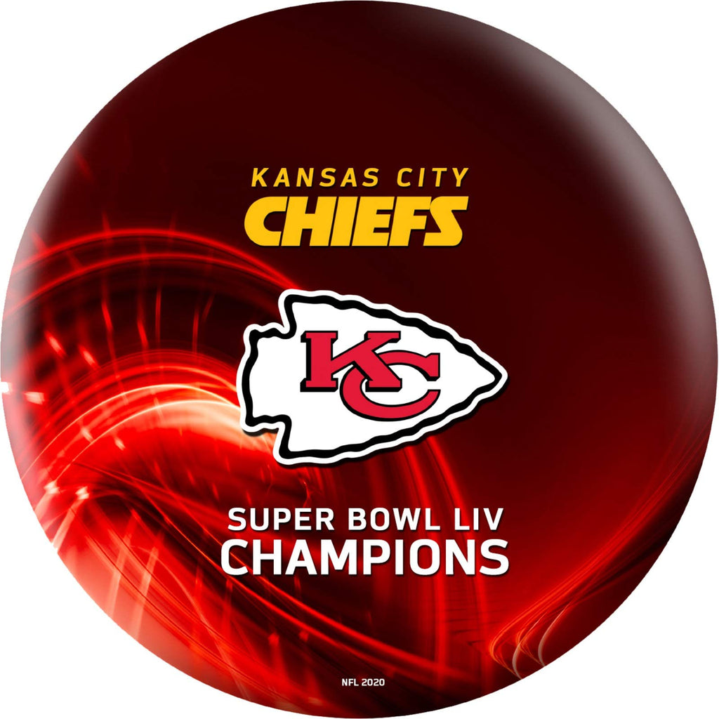 Nfl Super Bowl Liv Champs Kansas City Chiefs Licensed Bowling Ball Undrilled (14)