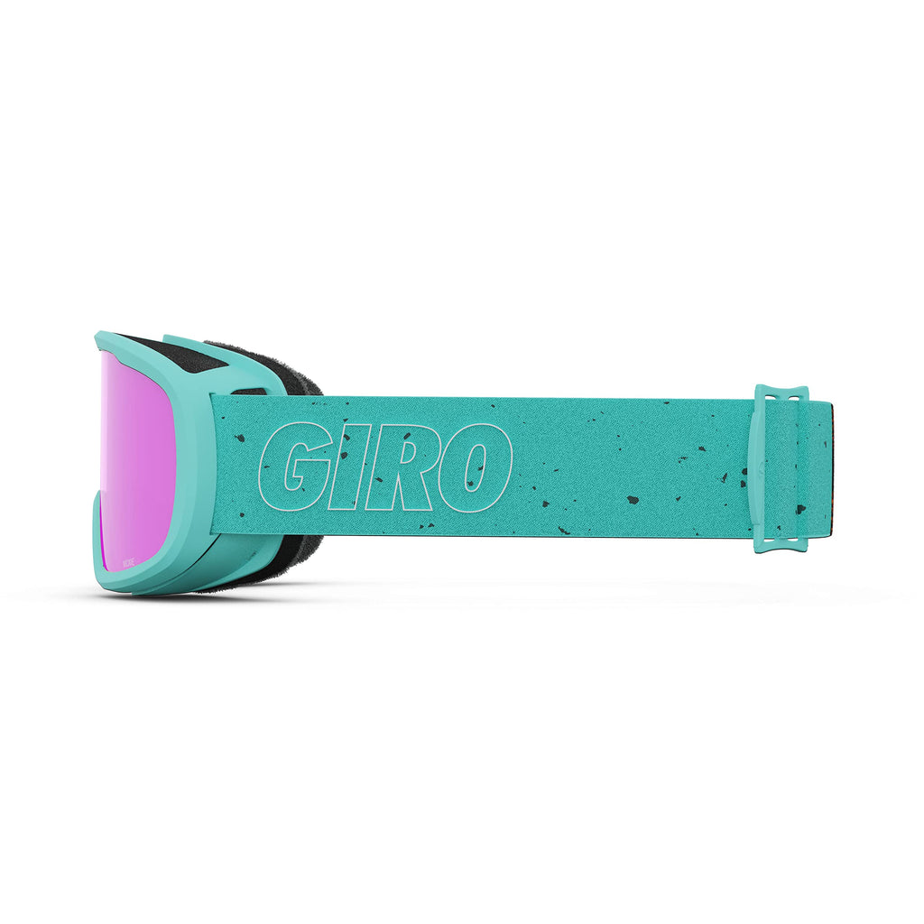 Giro Moxie Ski Goggles - Snowboard Goggles For Women  Youth - Glaze Blue Mica Strap With Amber Pink  Yellow Lenses