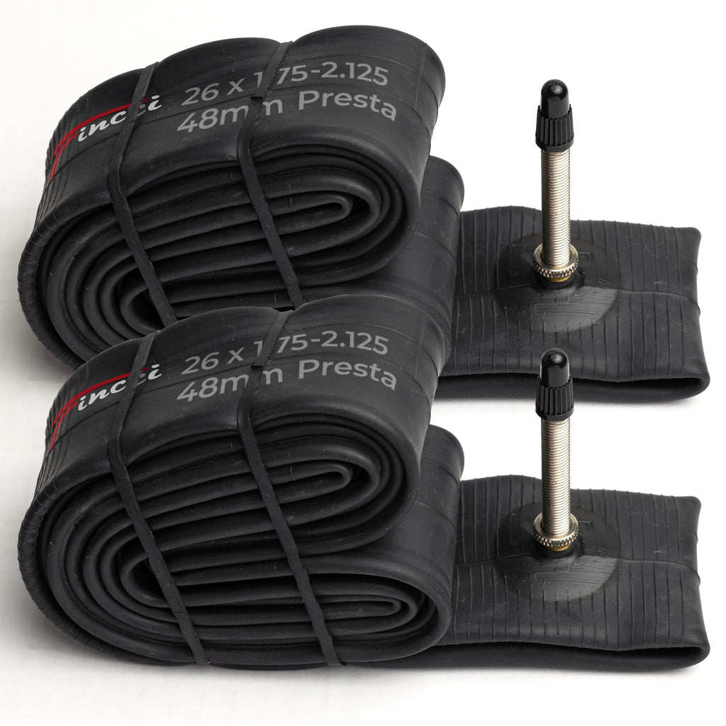 Fincci Pair Bike Inner Tube 26 X 175-2125 Inch 48Mm Presta Valve Inner Tubes For Mountain Mtb Bicycle - Compatible Sizes: 175185