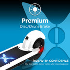 Hover-1 Alpha Foldable Electric Scooter with 450W Brushless Motor, 18 mph Max Speed, 10    Air-Filled Tires and 12 Mile Range