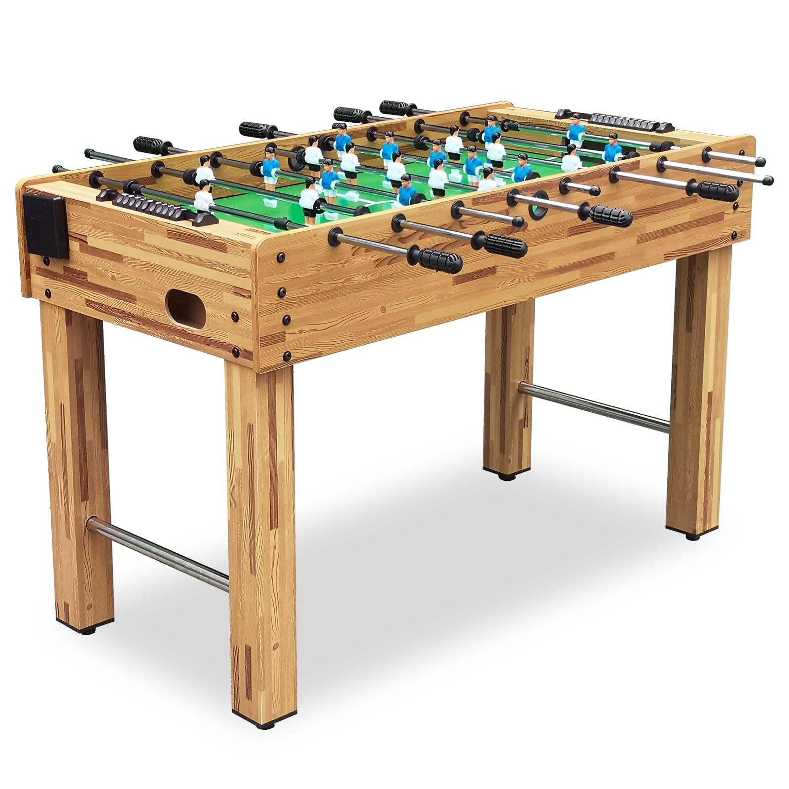 Rovibek Foosball Table, 48    Competition Soccer Game Tables for Adults, Table Games Includes 2 Foldable Cup Holders & 2 Balls, 