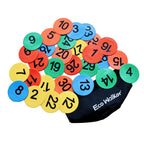 Eco Walker 4Inch Mini Floor Spot Markers For Classroom Preschool And Kindergarten (Set Of 20Pcs) (Number 1-30)