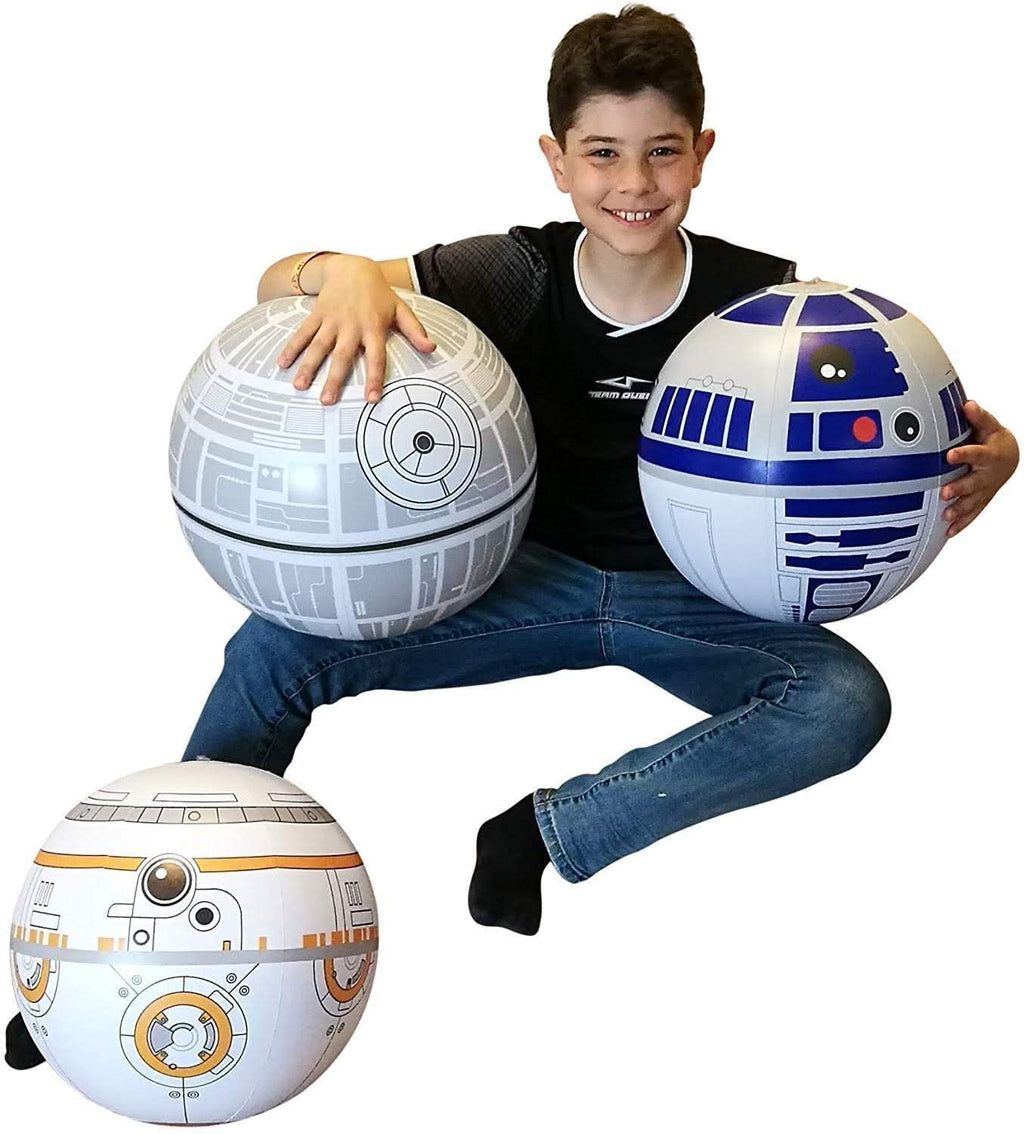 Ninostar Large Play Balls Set Of 3 - Fun Indoor And Outdoor Gift - Can Use For Play/Room Decor/Party Decor/Pool Inflatable Water