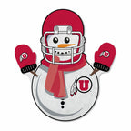 Rico Industries Ncaa Utah Utes Snowman Shape Cut Pennant - Home And Living Room D  Cor - Soft Felt Ez To Hang