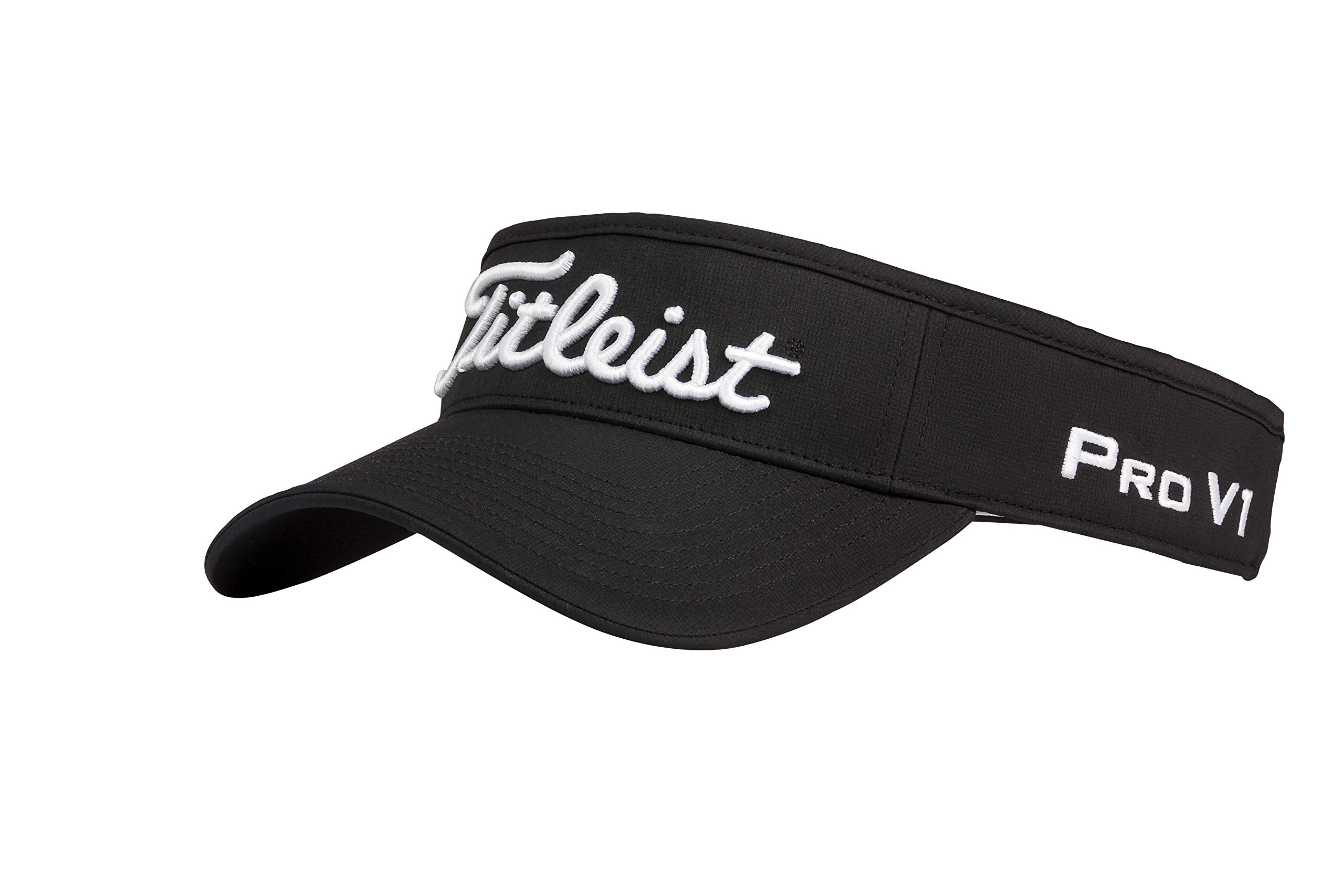 Titleist Men's Tour Performance Golf Visor, Black/White