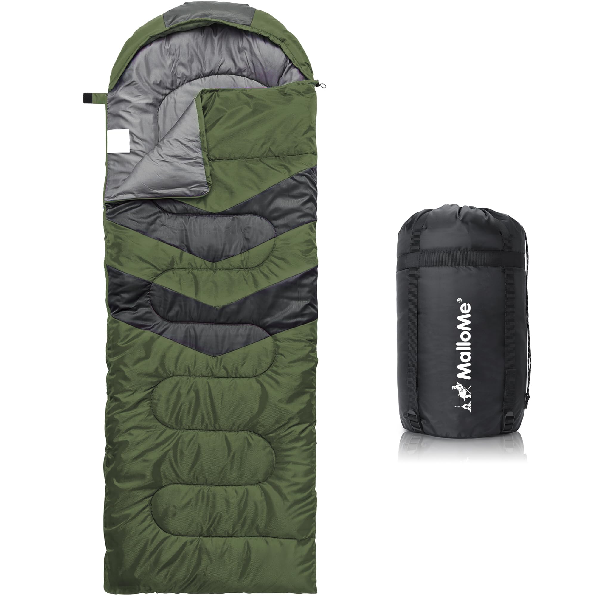 Mallome Sleeping Bags For Adults Cold Weather & Warm - Backpacking Camping Sleeping Bag For Kids 10-12, Girls, Boys - Lightweigh