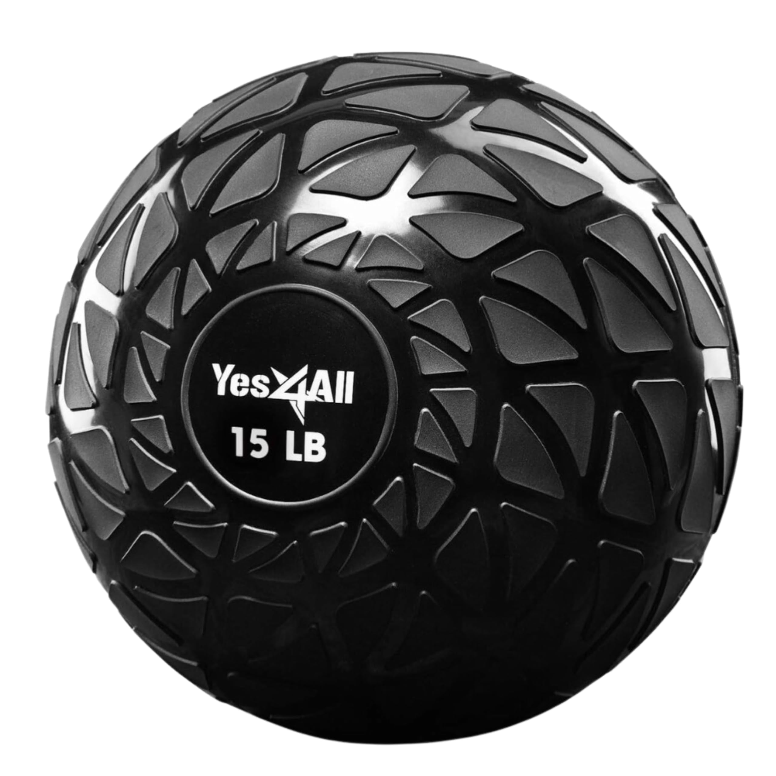 Yes4All Fitness Slam Medicine Ball 15Lbs For Exercise, Strength, Power Workout  Workout Ball  Weighted Ball  Exercise Ball  Dyna