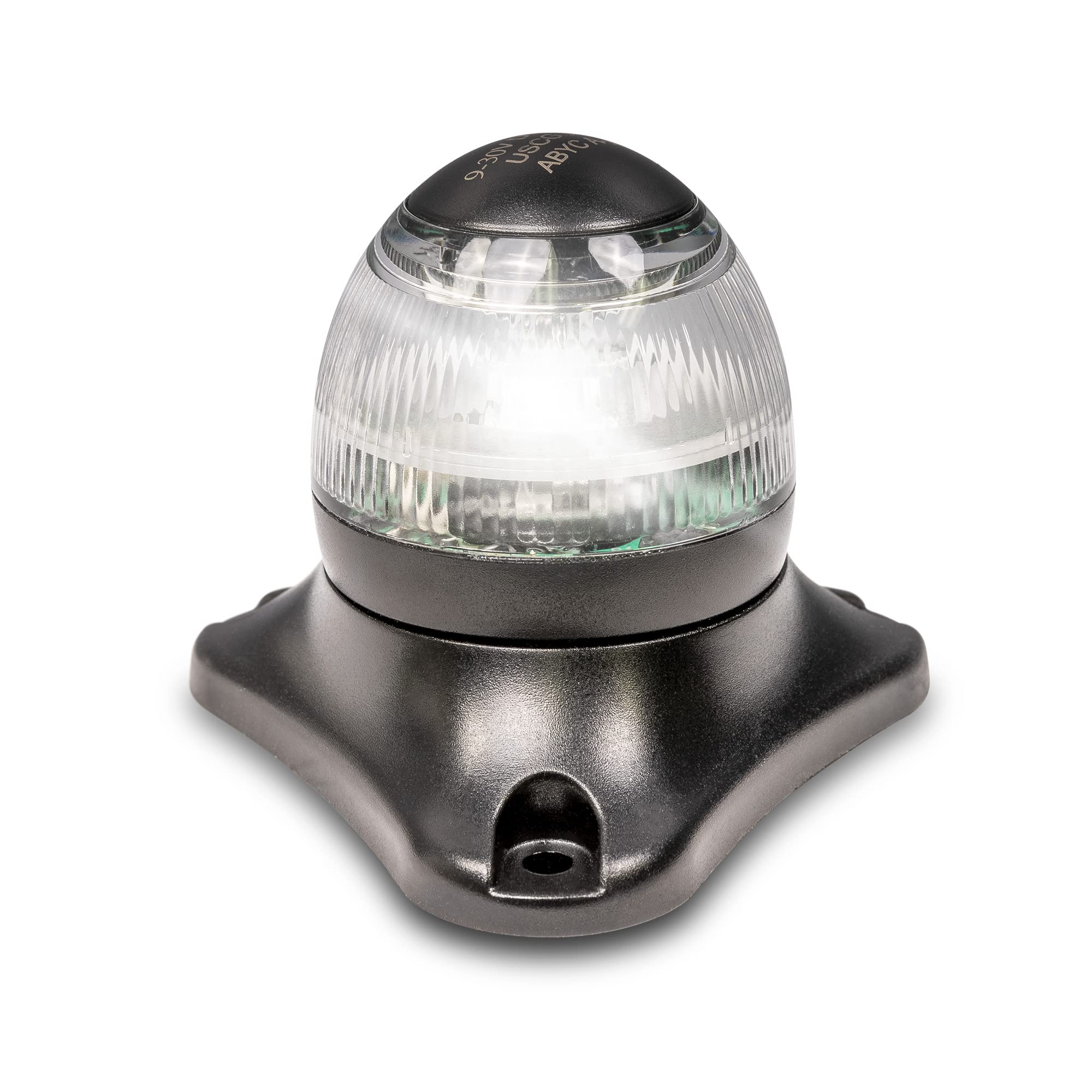 TRUE MODS 12-24V White LED Marine Navigation Anchor All-Round Boat Light [USCG ABYC A-16 3NM] [Waterproof] 3 Nautical Mile Surfa