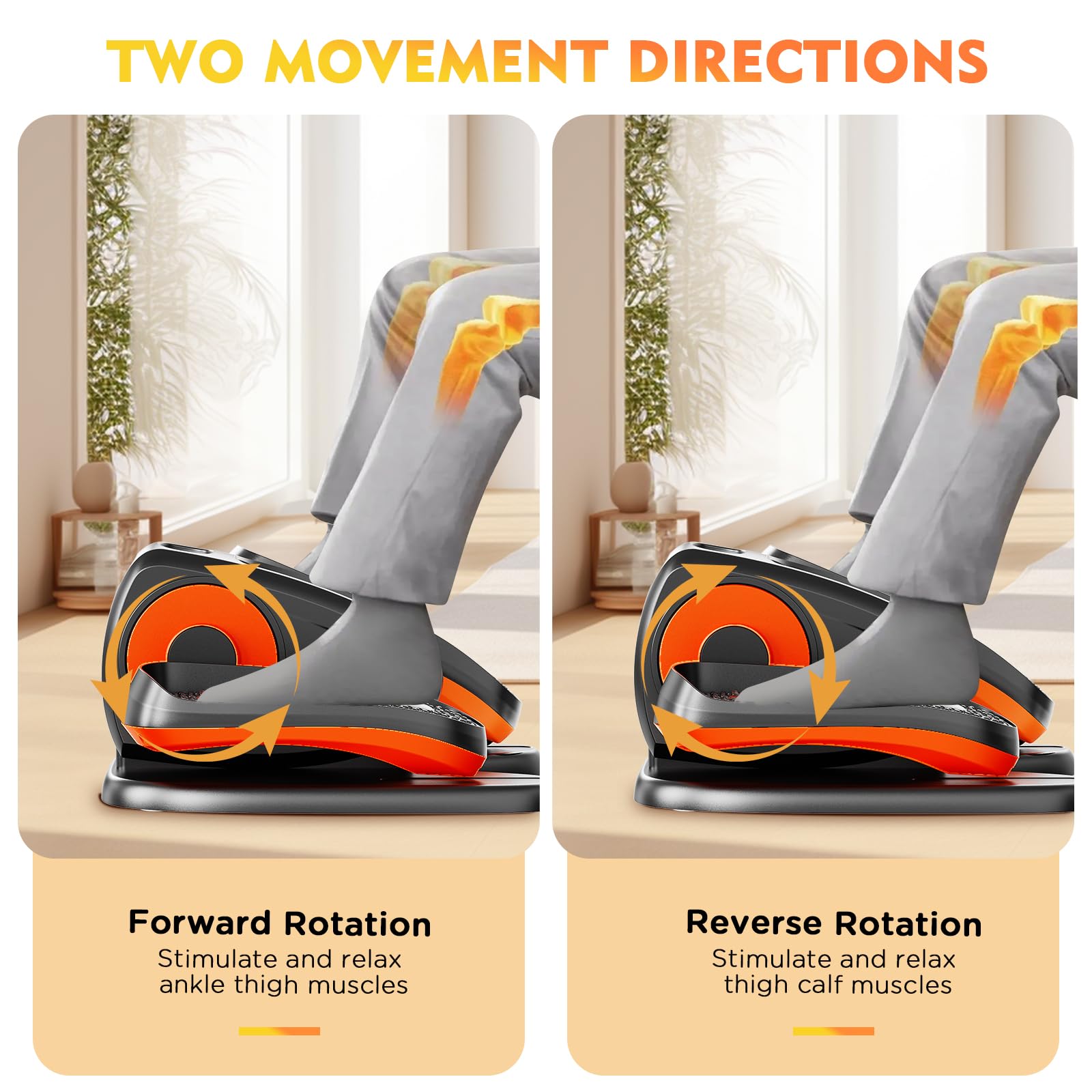 Upgraded Under Desk Elliptical Machine, Electric Ellipse Leg Exerciser For Seniors, Adjustable 12 Speed, Elliptical Stepper For