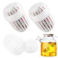 FaHuoJiuKa 3 Pcs Fruit Tea Infuser, Reusable Loose Leaf Tea Strainer, Mesh Infusers for Herbal Tea/Fruit Infusion, Compatible fo