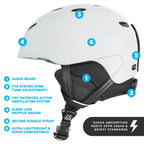 Wildhorn Drift Snowboard Helmet Dusk Lrg, Ski Helmet Women Men & Youth - Us Ski Team Official Supplier - Lightweight With 13 Adj