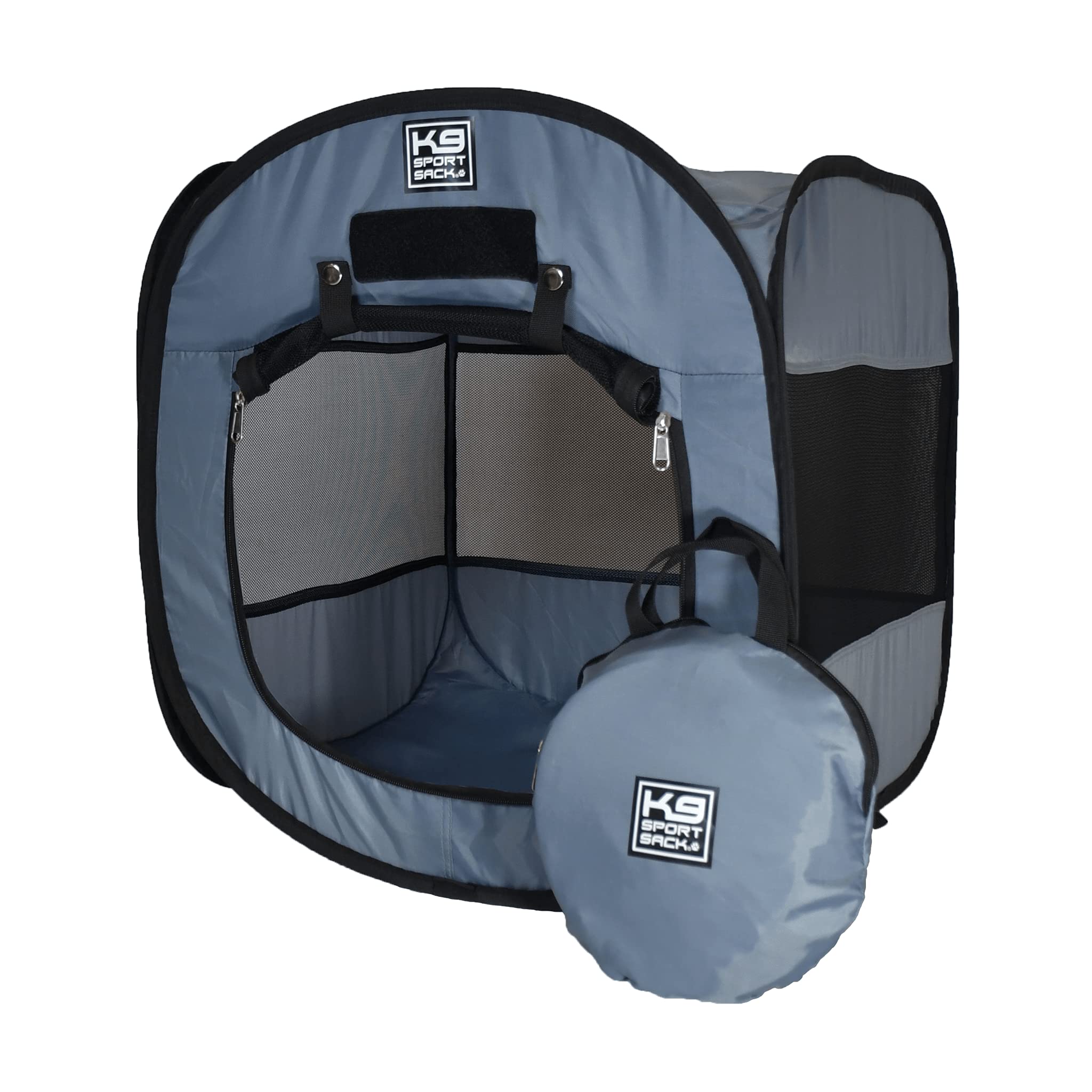 K9 Sport Sack  Indoor & Outdoor Pop-Up Travel Dog Tent  Portable Dog House For Camping & Hiking With Carry Bag (20'' L X 20'' W 