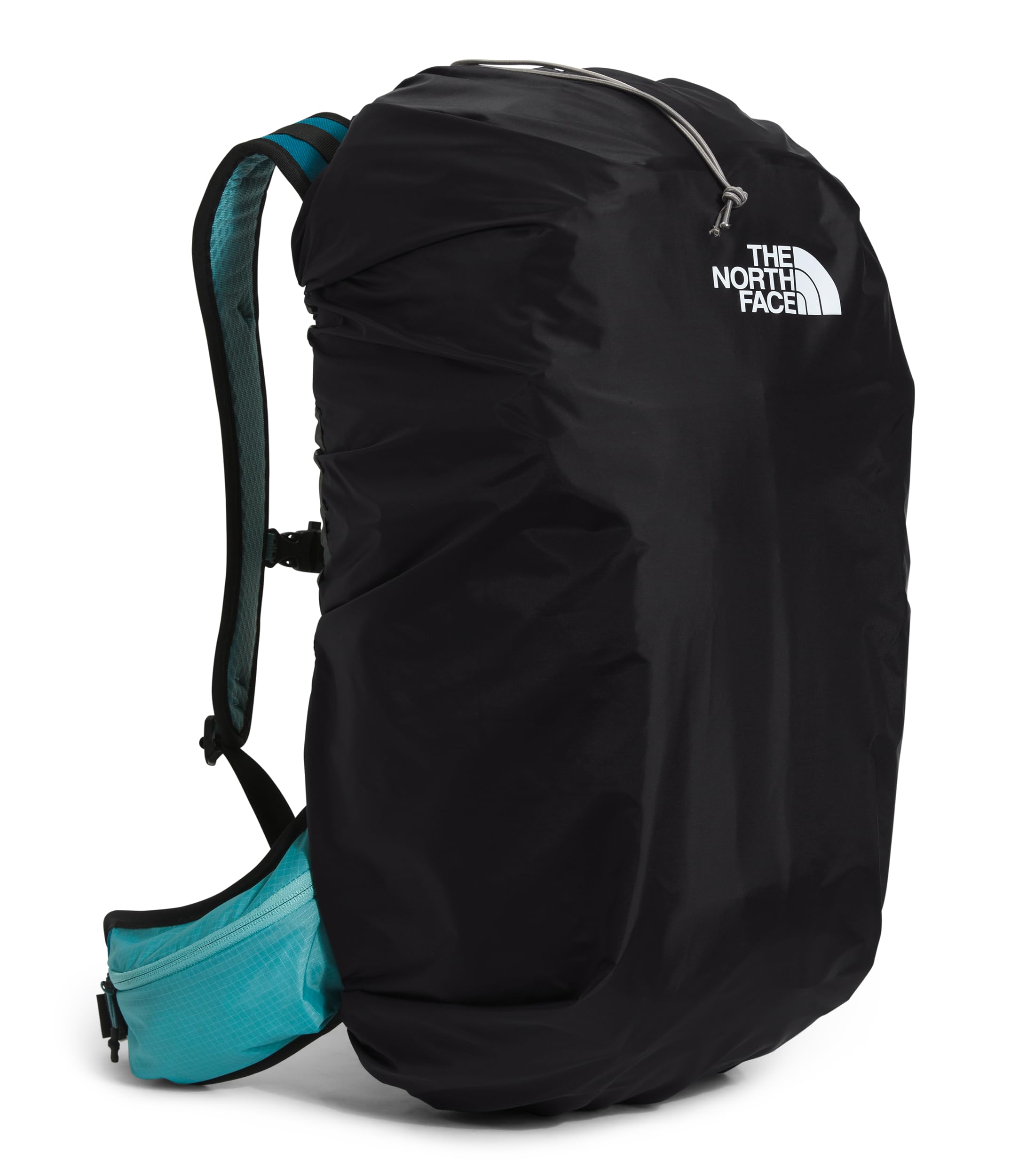 The North Face Fully Waterproof Hiking Backpack Rain Cover - Lightweight & Packable, Elastic Closure, Drain Hole, TNF Black-NPF,