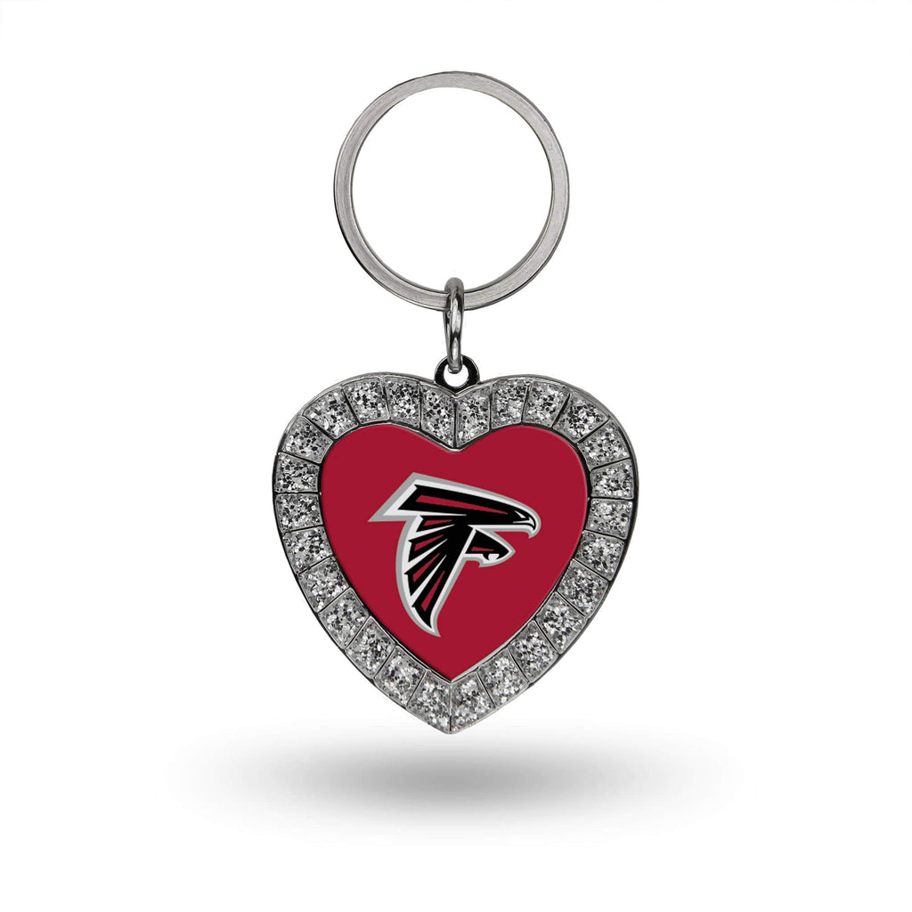 Rico Industries Nfl Football Atlanta Falcons Bling Heart Key Chain