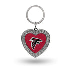 Rico Industries Nfl Football Atlanta Falcons Bling Heart Key Chain
