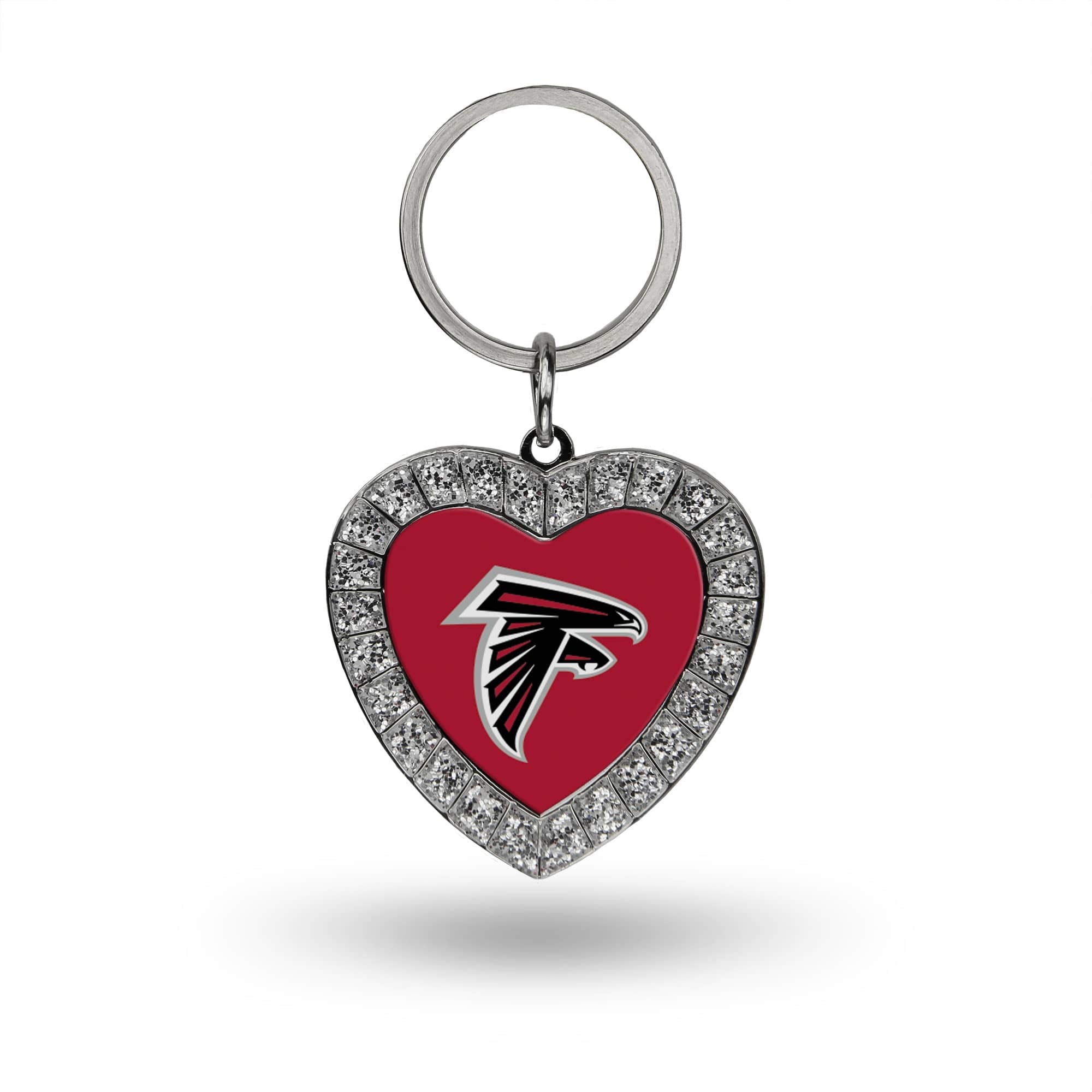 Rico Industries Nfl Football Atlanta Falcons Bling Heart Key Chain