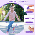 Jump Rope for Kids, Adjustable Jump Ropes for 4 5 6 7 8 10 12, Tangle Free Jumping Rope Age 8-12, Segmented Soft Beaded Skipping