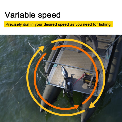 Aquos Haswing Black 12V55Lbs 54Inch Bow Mount Trolling Motor With Remote Control, Wired Foot Control, Quick Release Bracket For