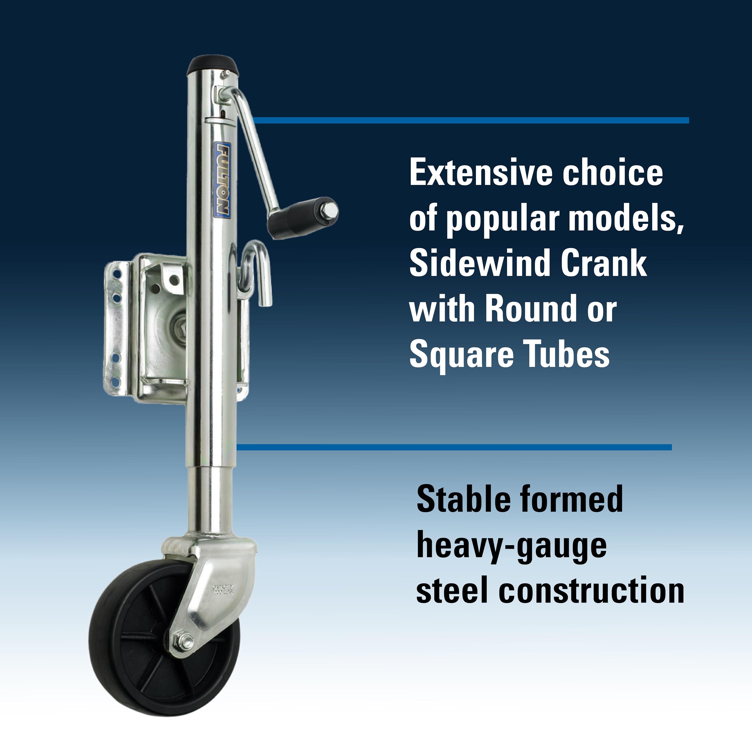 Fulton Xp10 0101 Swivel Trailer Tongue Jack, 1200 Lbs. Capacity