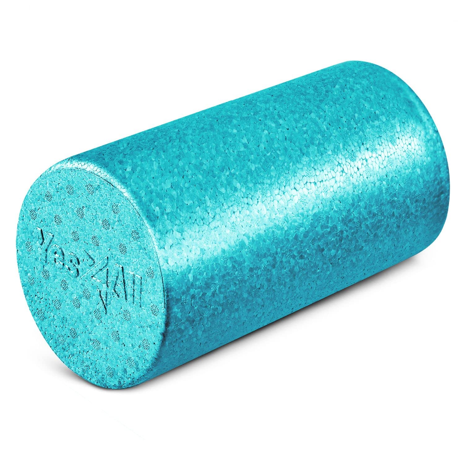 Yes4All High Density Foam Roller for Back, Variety of Sizes & Colors for Yoga, Pilates - Turquoise - 12 Inches