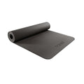 TONE Fitness Yoga Mat 1/4 Thick Non Slip Exercise & Pilates Mat for Home Workouts with Carrying Strap | V Pattern | Black