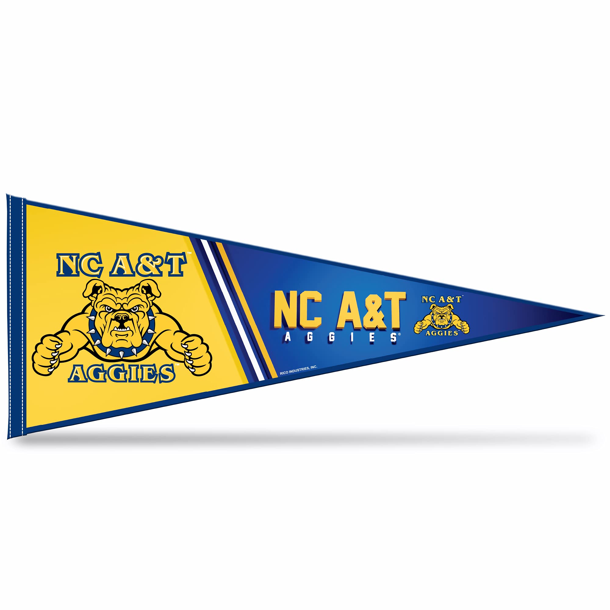 Rico Industries Ncaa North Carolina A&T Aggies Primary 12'' X 30'' Felt Wall D  Cor Pennant - Great For Home/Bed Room/Man Cave D