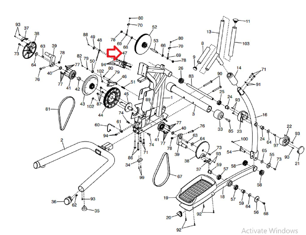 Icon Health & Fitness, Inc. Hydra Fitness Exchange Resistance Motor 411461 Works W Elliptical