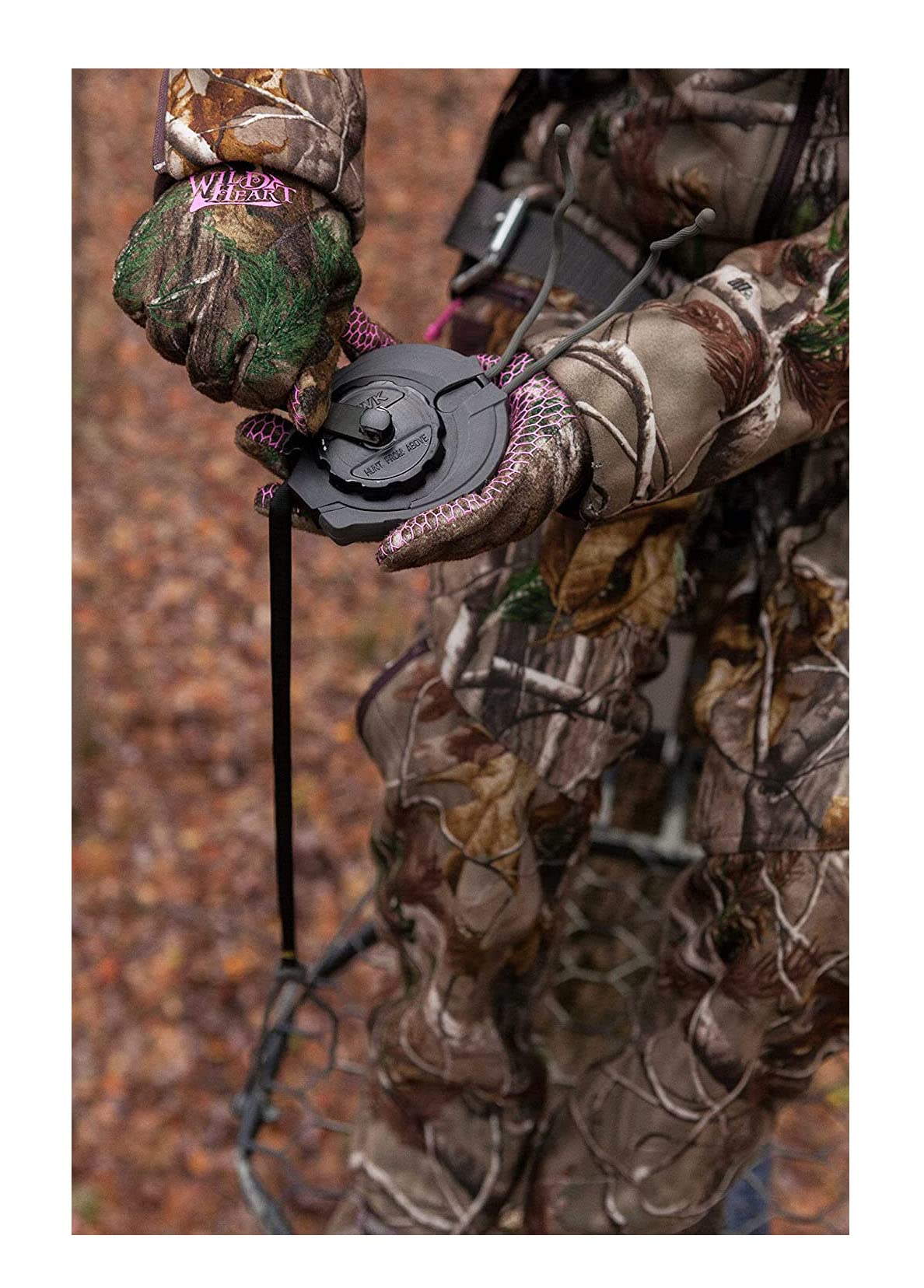 Hawk Compact Slim-Line Design Tangle-Free Speed Retract Hoist Reel For Tree Stand-Based Hunters - Black, One Size