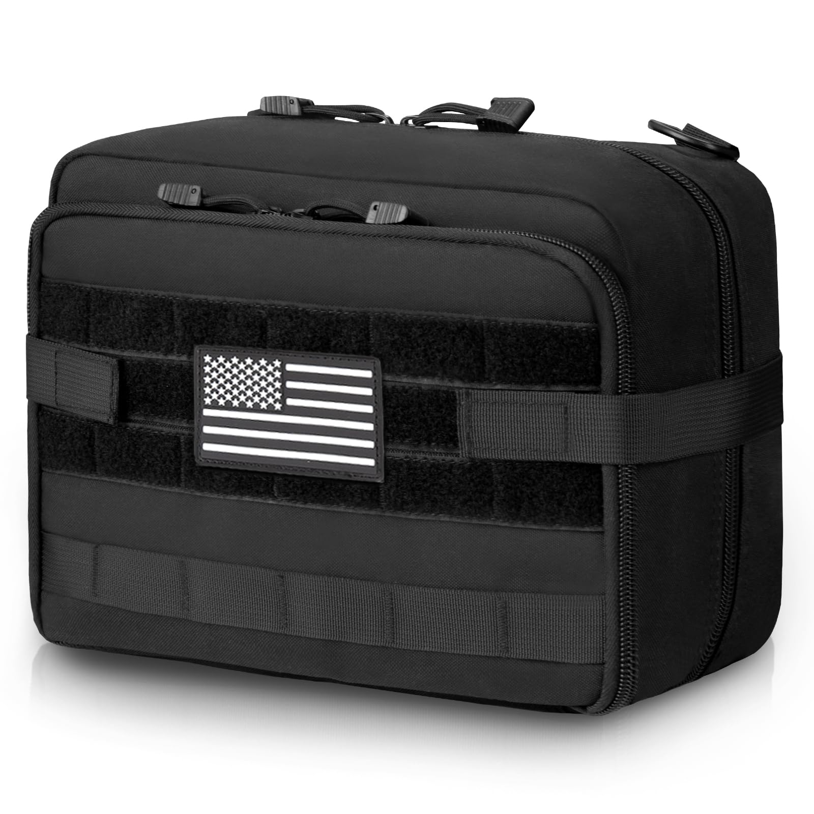 Jueachy Tactical Molle Pouch Admin Bag Utility Tool Pouches Molle Attachment Edc Large Pouches Expandable Molle Accessories Orga