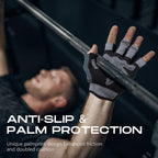 Lifect Essential Breathable Workout Gloves, Weight Lifting Shorty Fingerless Gloves With Curved Open Back, For Gym, Women And Me
