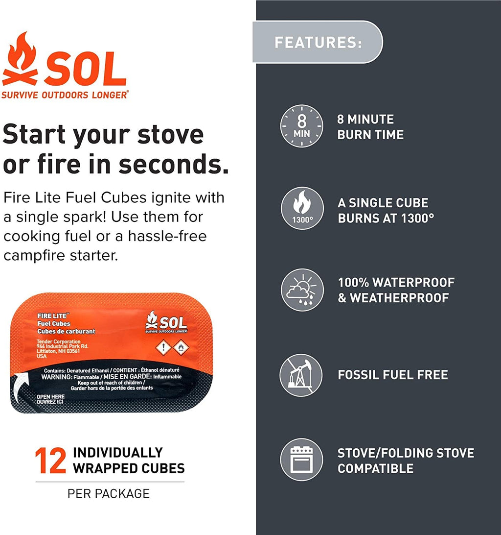 Survive Outdoors Longer All-Weather Fire Cubes 12 Count - (Pack Of 4)