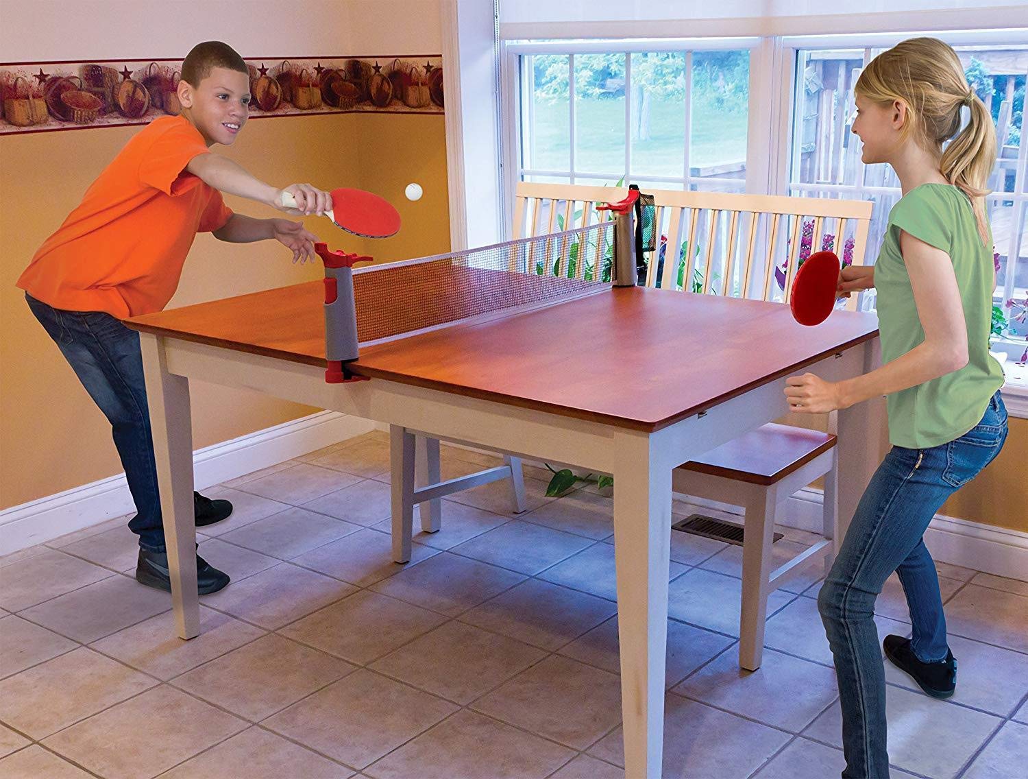 Eastpointsports Penn Everywhere Table Tennis Net Set: 5-Ft Retractable Net, 2-Paddles, 3-Balls