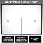 GoSports Golf Simulator Enclosure Replacement Sim Screen - Not Compatible with Other Brands - 10 x 8 ft