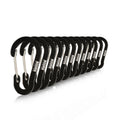 Booms Fishing Cc1 Multi-Use Carabiner Clip, 12 Pack Small Caribeener Clips, Mini Keychain Caribeaner Clip 2 Inch, Aluminum D Rin